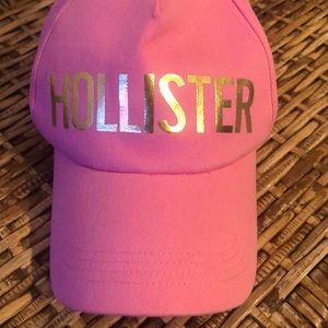 Pink Hollister ball cap